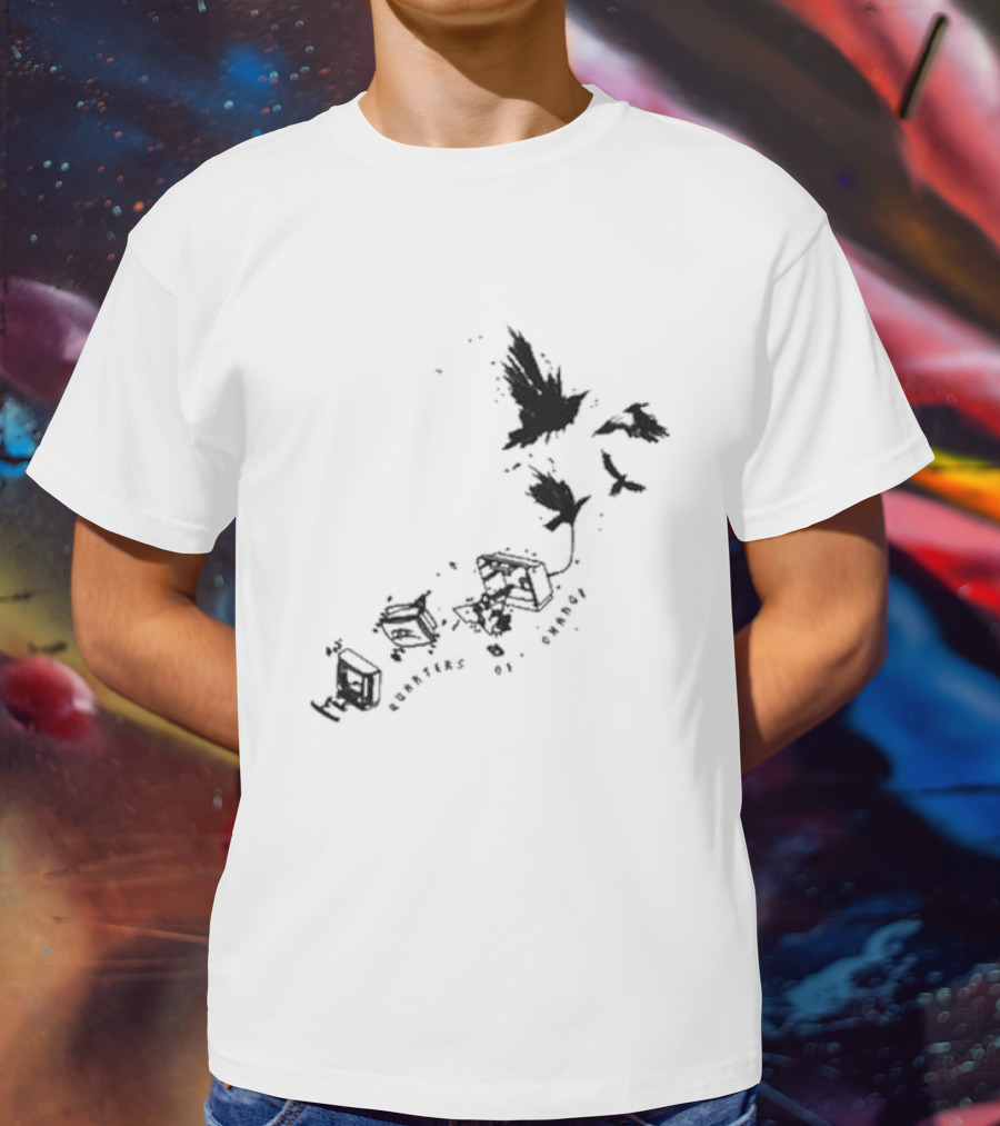 Quarters Of Change Bird With Flying Birds And Vintage Hardware T-Shirt