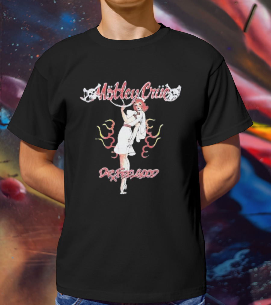 Mötley Crüe Dr. Feelgood Nurse Vintage Aesthetic T-Shirt