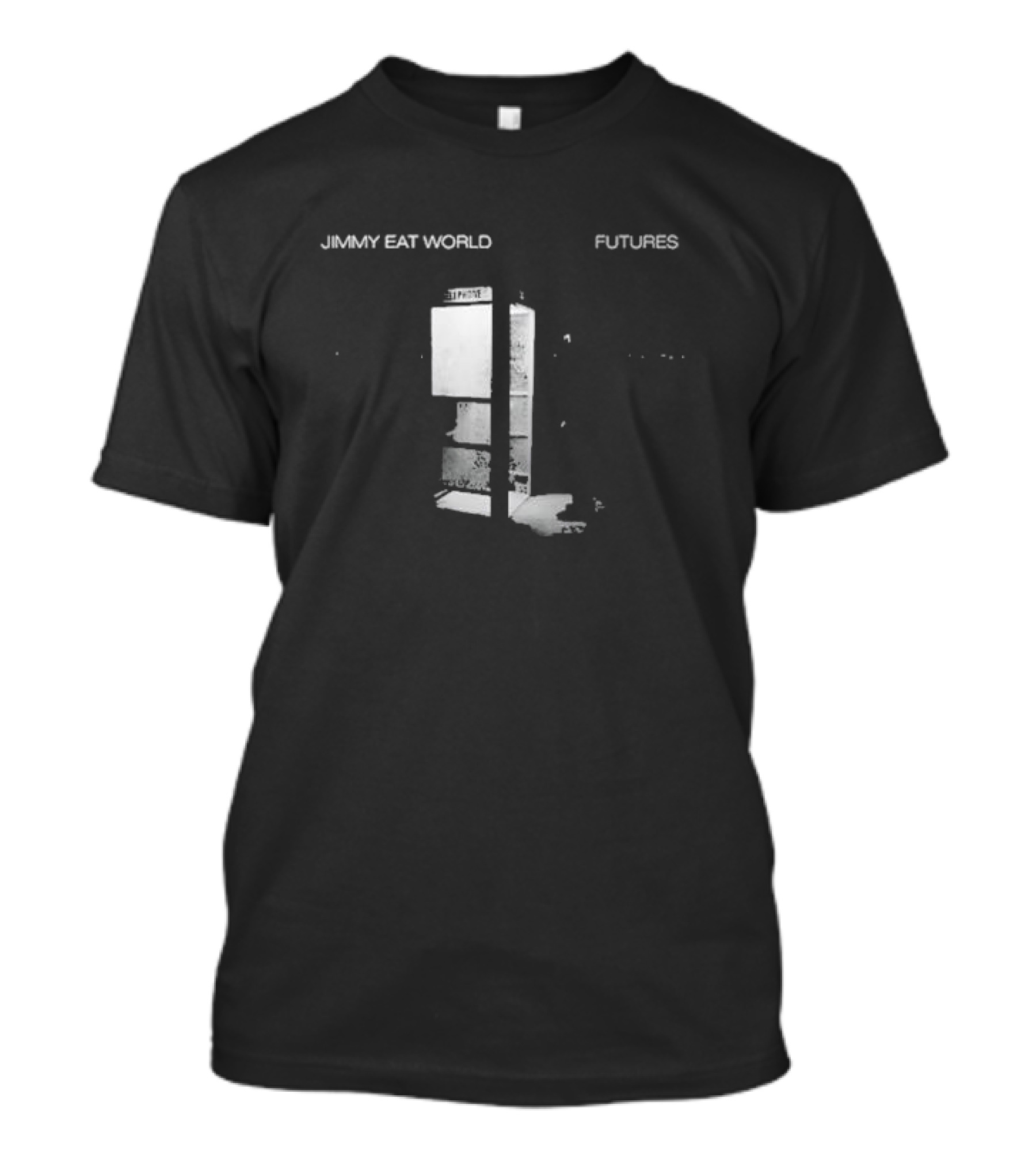 Jimmy Eat World Futures Album Art Black And White Phone Booth T-Shirt