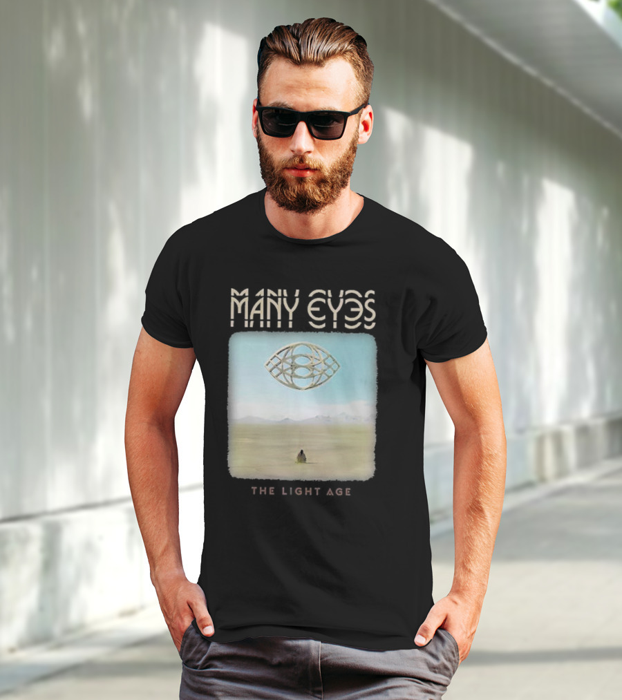 Many Eyes The Light Age Many Eyes Album Cover Desert Scene T-Shirt