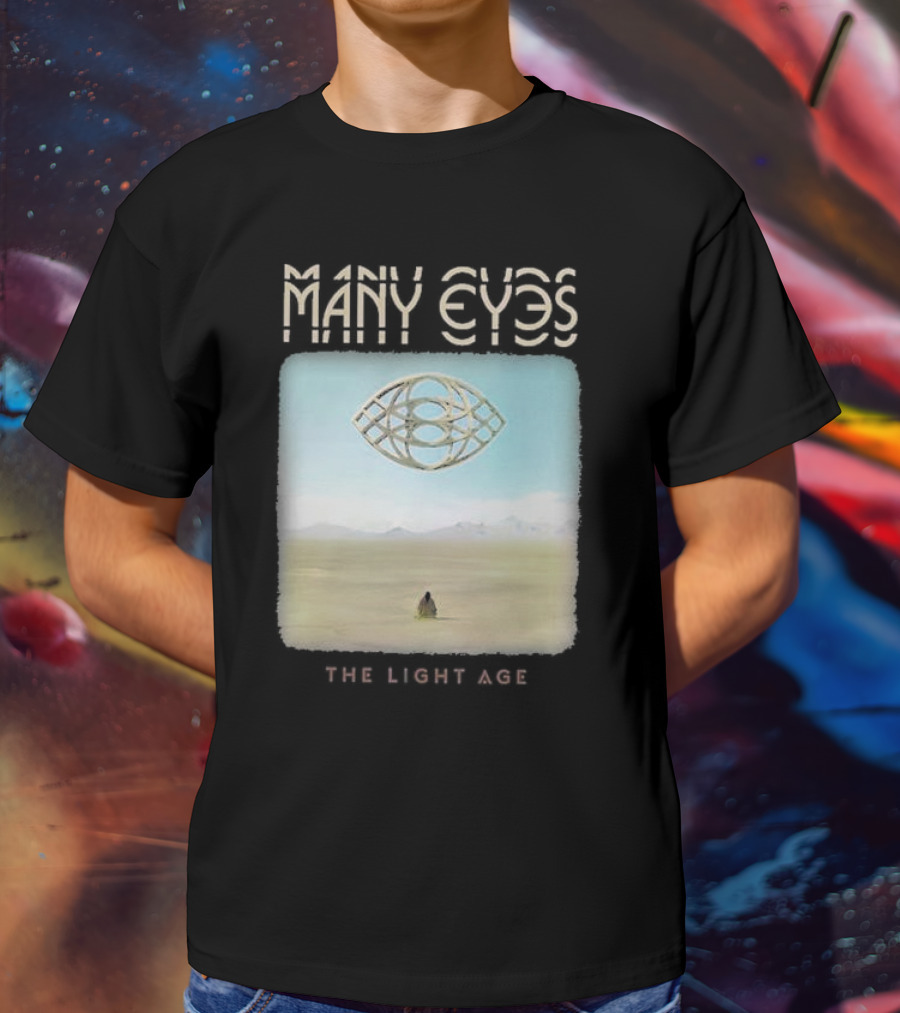 Many Eyes The Light Age Many Eyes Album Cover Desert Scene T-Shirt