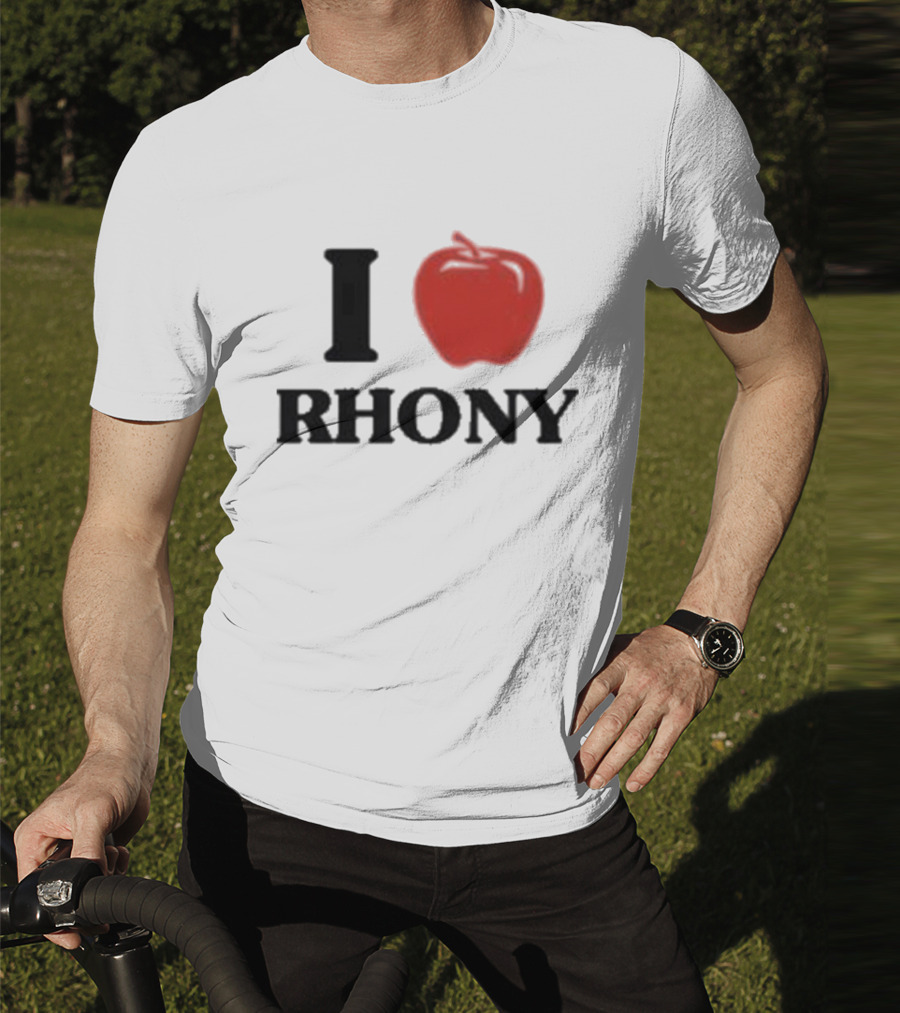 I Apple RHONY Real Housewives Of New York City Logo Tribute Iconic Series Fan Meme T-Shirt