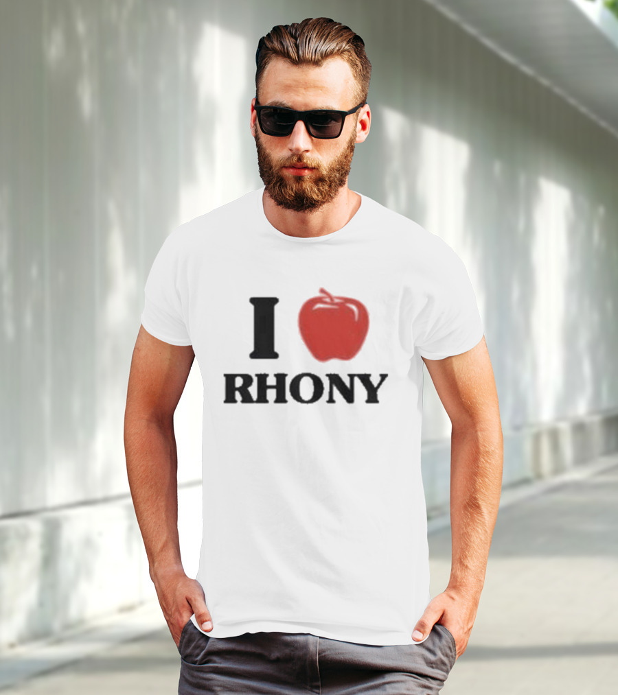 I Apple RHONY Real Housewives Of New York City Logo Tribute Iconic Series Fan Meme T-Shirt