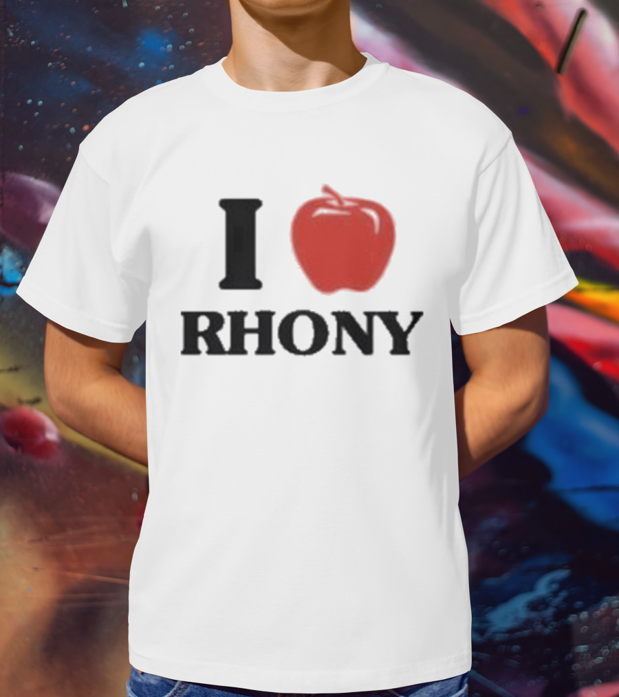 I Apple RHONY Real Housewives Of New York City Logo Tribute Iconic Series Fan Meme T-Shirt