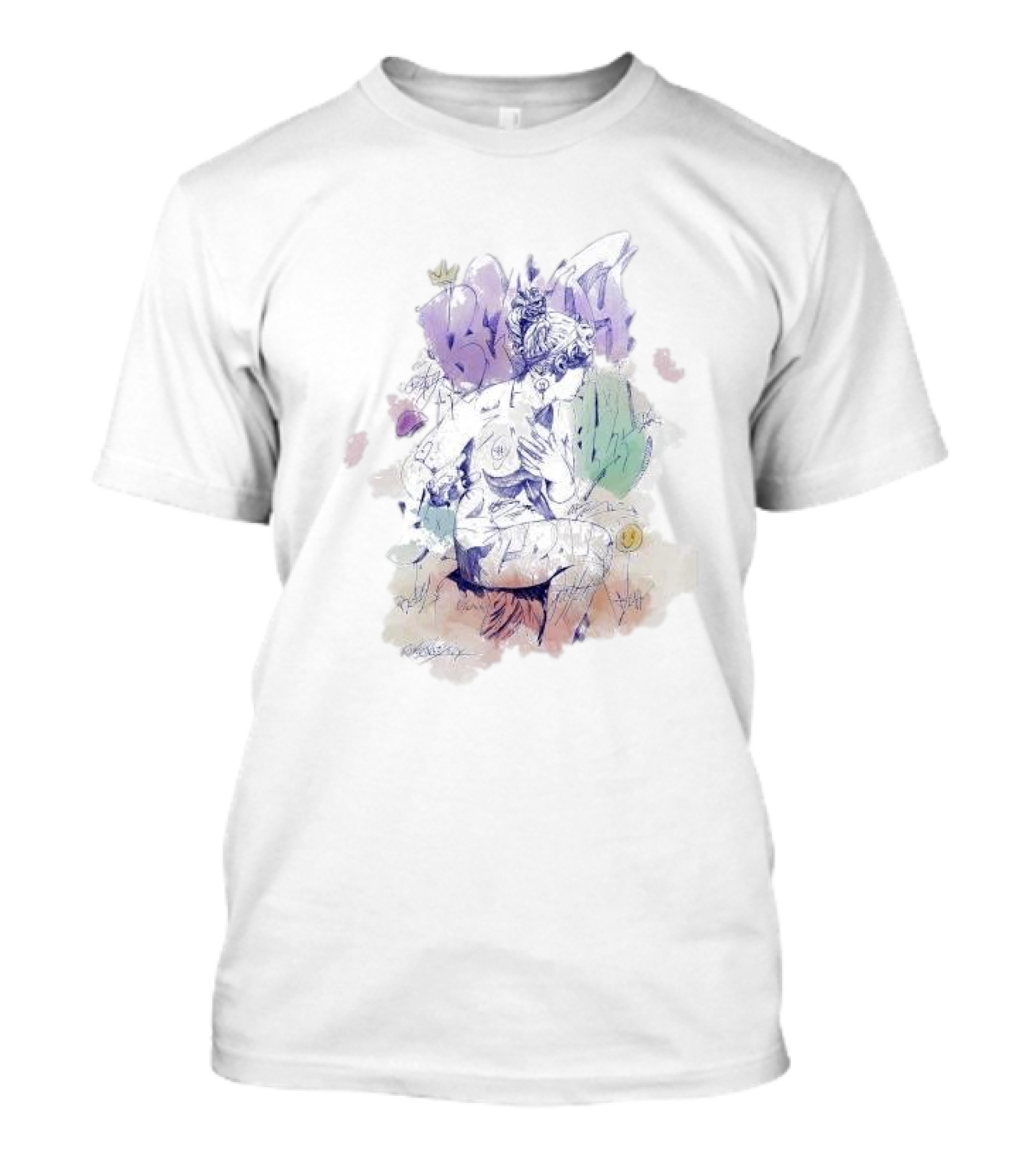 Pichiavo Venus Colorful Graffiti And Sketch Fusion T-Shirt