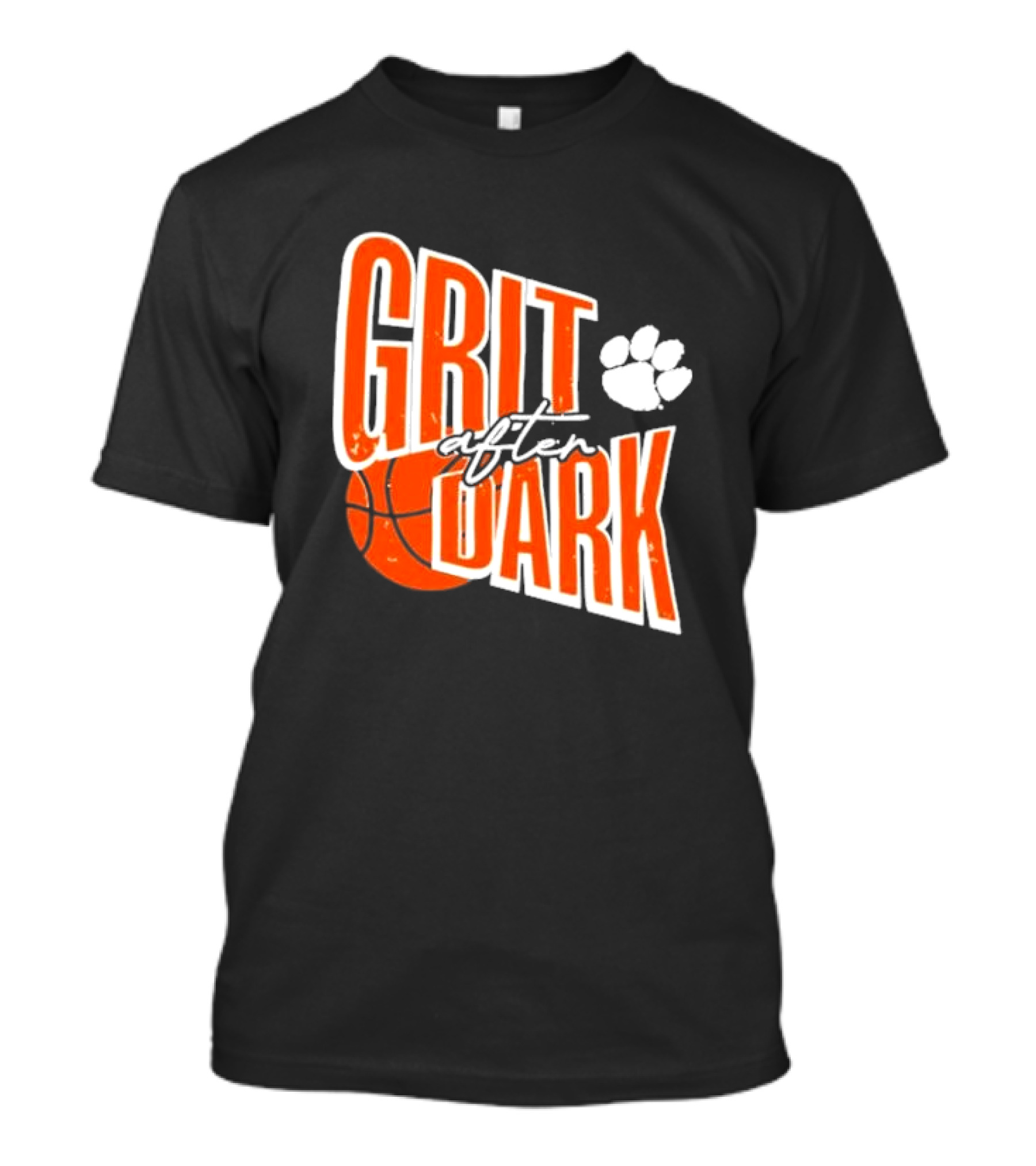 Grit After Dark Basketball Paw Prints T-Shirt