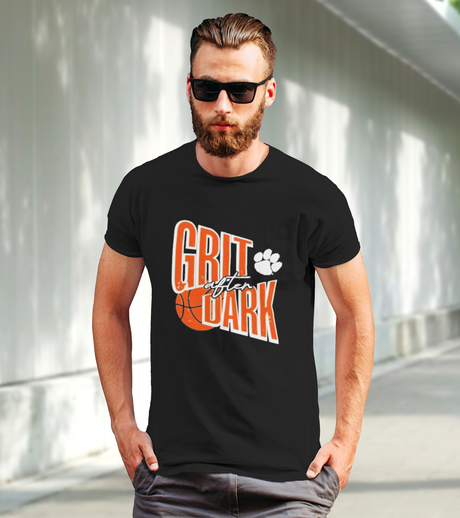 Grit After Dark Basketball Paw Prints T-Shirt