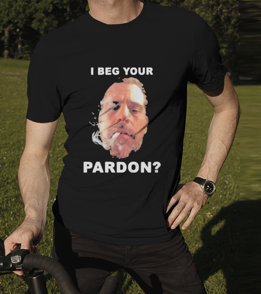 I Beg Your Pardon? Smoking Face Image T-Shirt