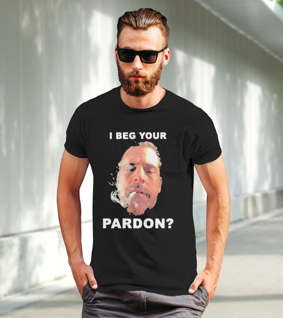 I Beg Your Pardon? Smoking Face Image T-Shirt