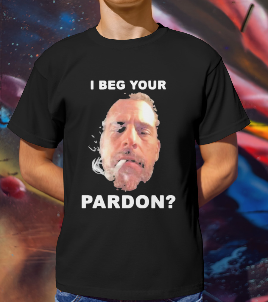 I Beg Your Pardon? Smoking Face Image T-Shirt