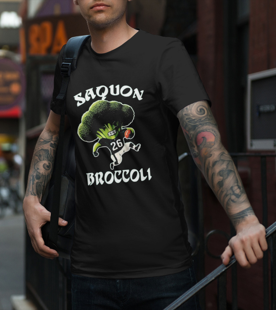 Saquon Broccoli 26 Football Player T-Shirt