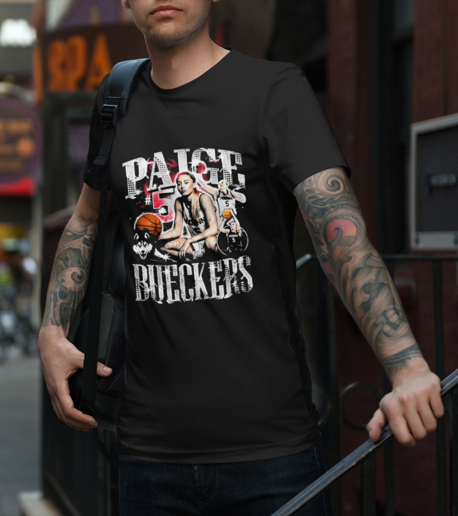 Paige Bueckers #5 UConn Huskies Basketball Star T-Shirt