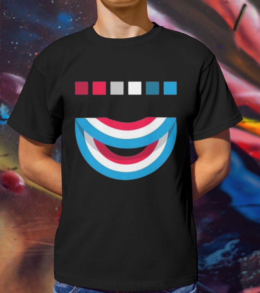 Tavar Zawacki LAZY CIRCLE Wynwood Walls Red White Blue Arches T-Shirt