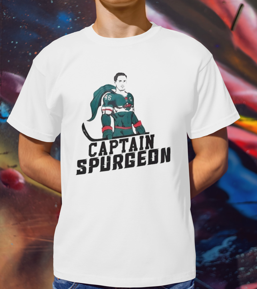Captain Spurgeon 46 Hockey Superhero T-Shirt