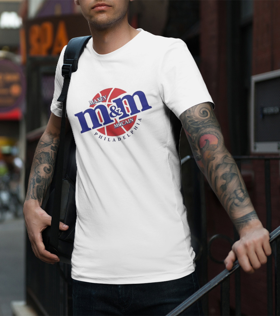 Maxey Mccain M&M Basketball Philadelphia T-Shirt