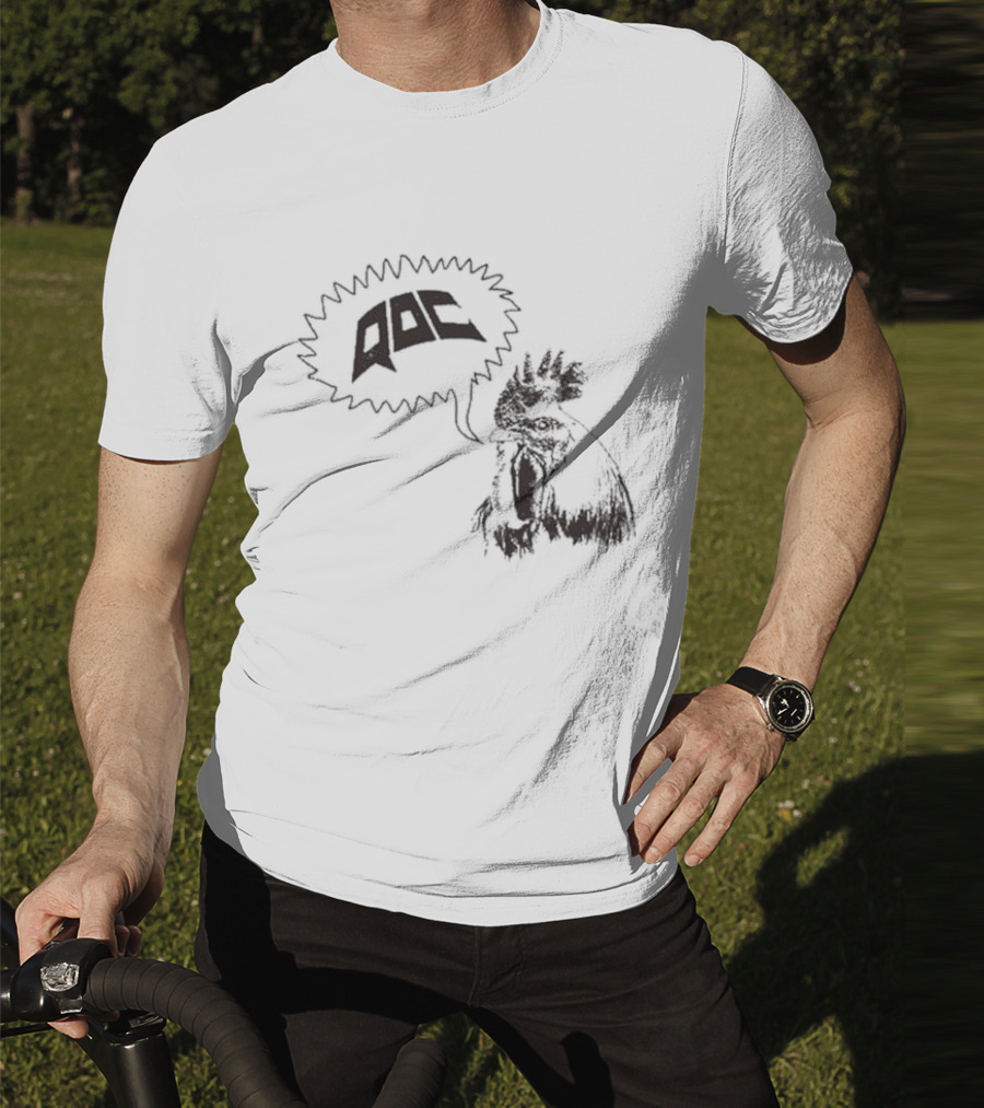 QOC Rooster Quarters Of Change Speech Bubble T-Shirt