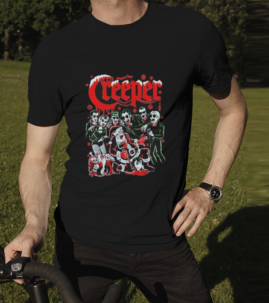 Creeper Sol Rac Santa Christmas Party T-Shirt