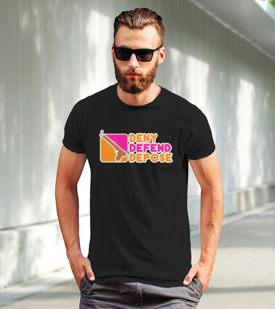 Deny Defend Depose Dunkin’ Donuts Revolver T-Shirt