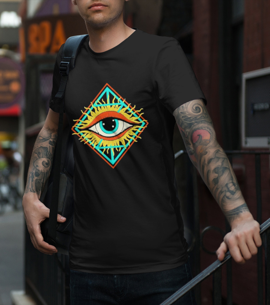 Diamond Eye Zingara Sunburst Geometric T-Shirt
