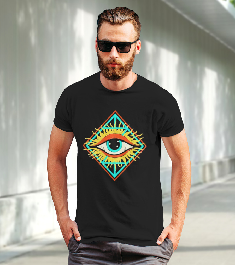 Diamond Eye Zingara Sunburst Geometric T-Shirt