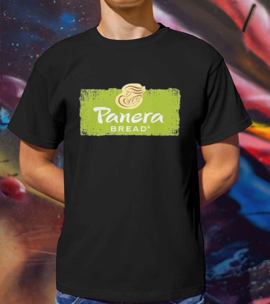 Panera Bread Restaurant Green Logo With Iconic Woman T-Shirt