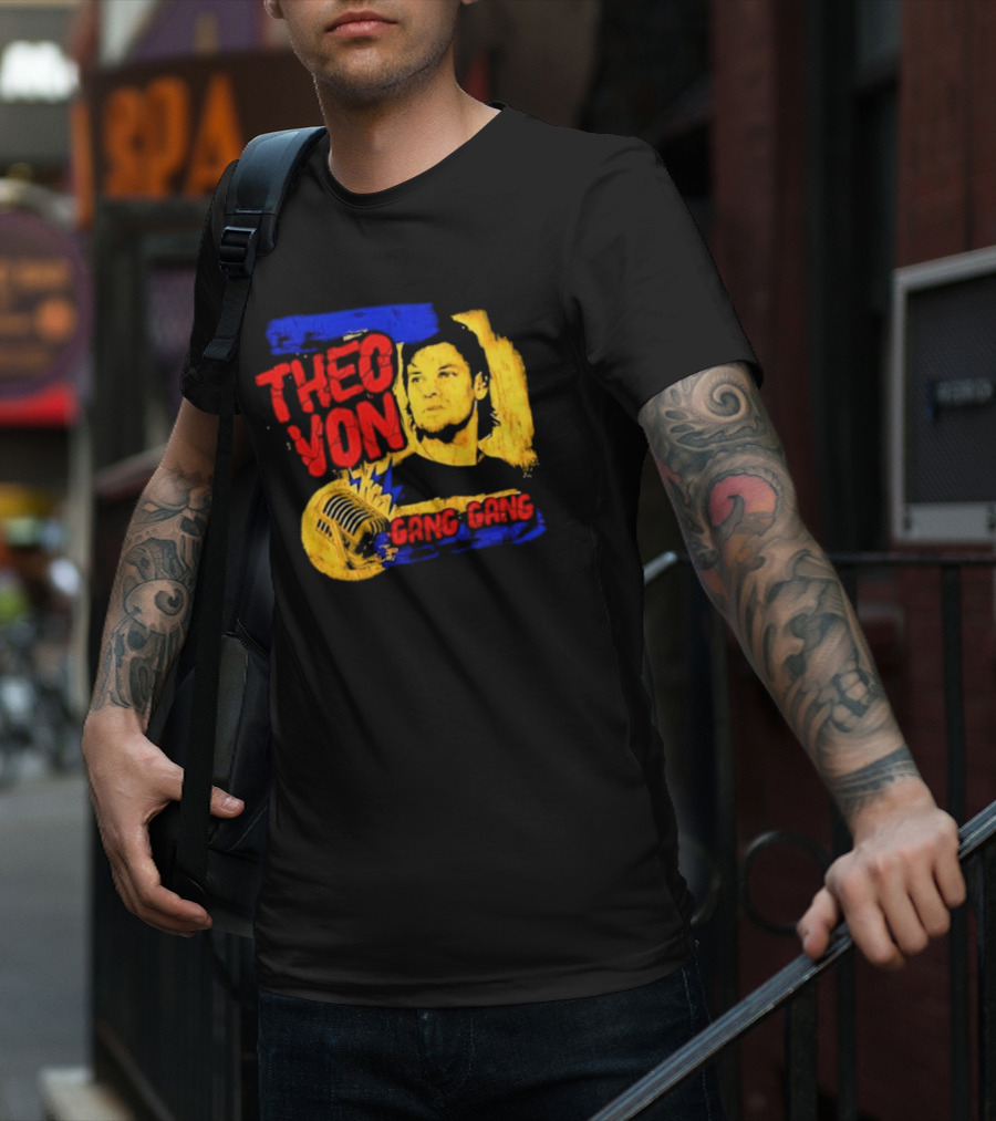 Theo Von Gang Gang 90s Pepper Mic T-Shirt