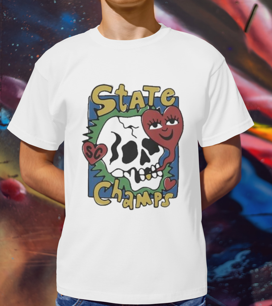 State Champs SC Skull Heart T-Shirt