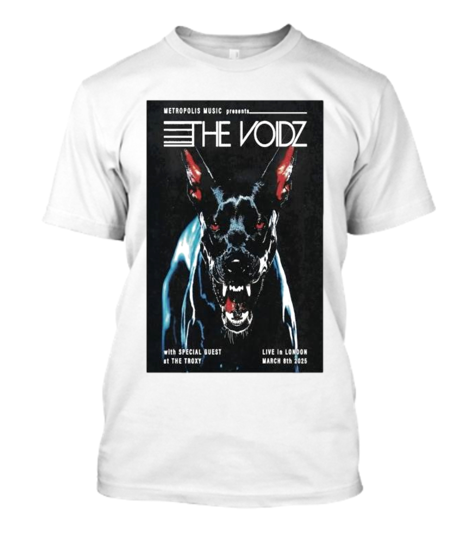 Metropolis Music Presents The Voidz Live In London At The Troxy March 8th 2025 Tour T-Shirt