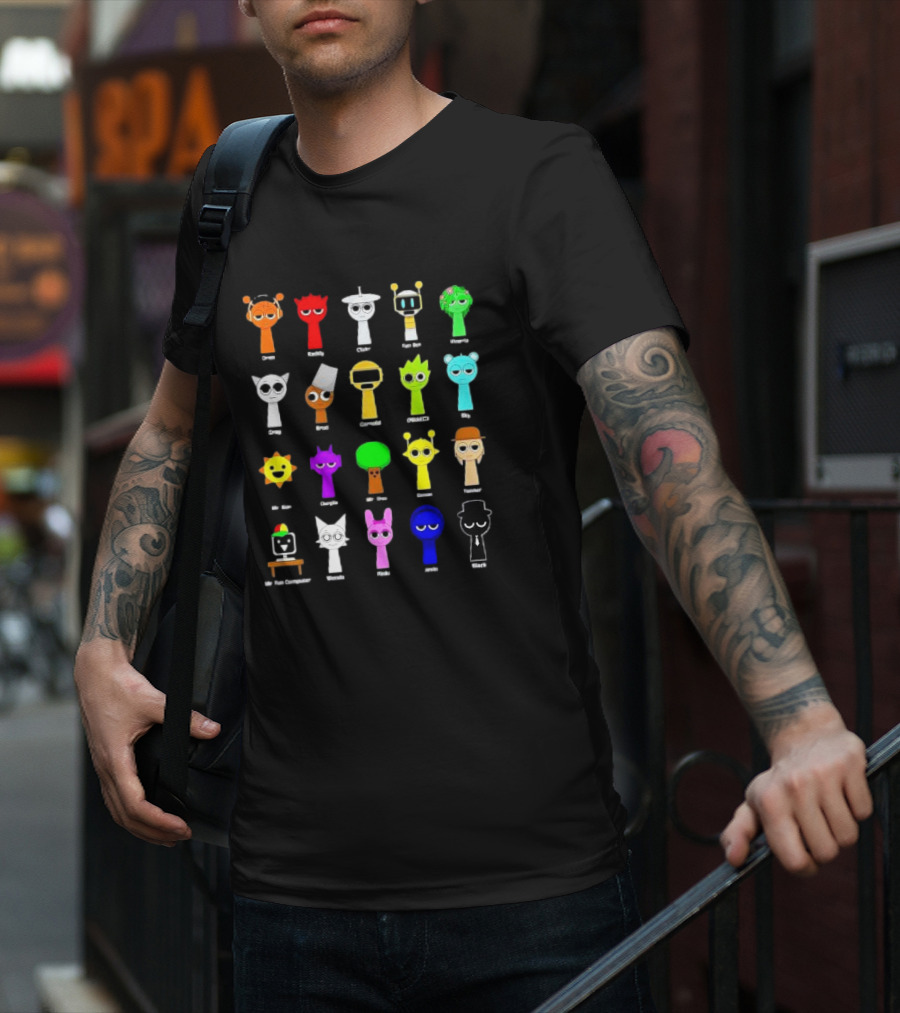 Drew Raddity Chister Furm Furm Mangelo Drag Brad Garrold CHANCE Mr. Sun Chingtra Drew Somner Yoomker Mr. Fun Computer Vexvita Rinks Jumia Black T-Shirt