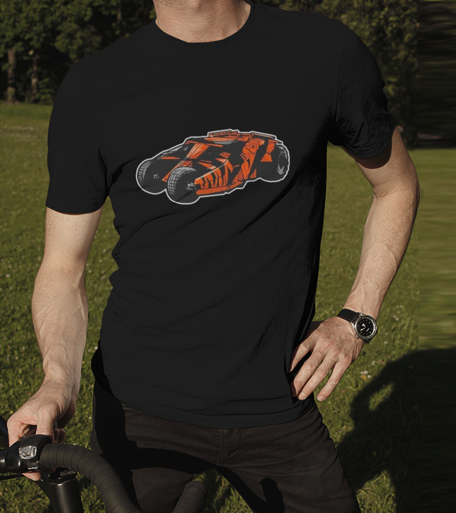 Cincy Ss Joemobile Orange And Black Vehicle With Bold Tires T-Shirt