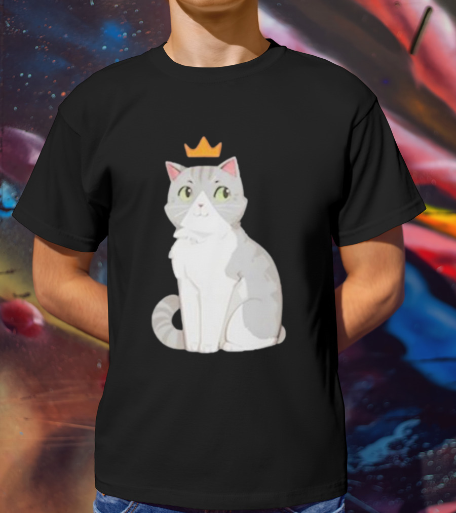 Goodtimeswithscar Jellie Cat With Crown T-Shirt