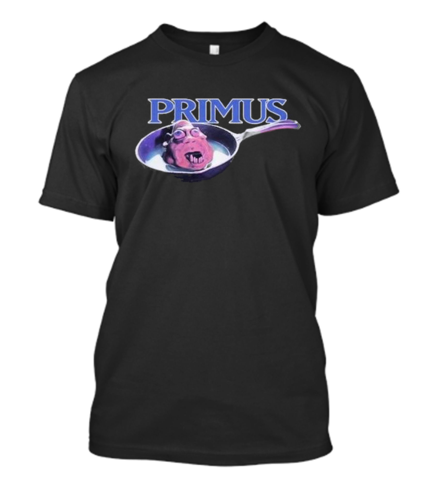 Primus Fizzle Fry Album Art Purple Character In Pan T-Shirt
