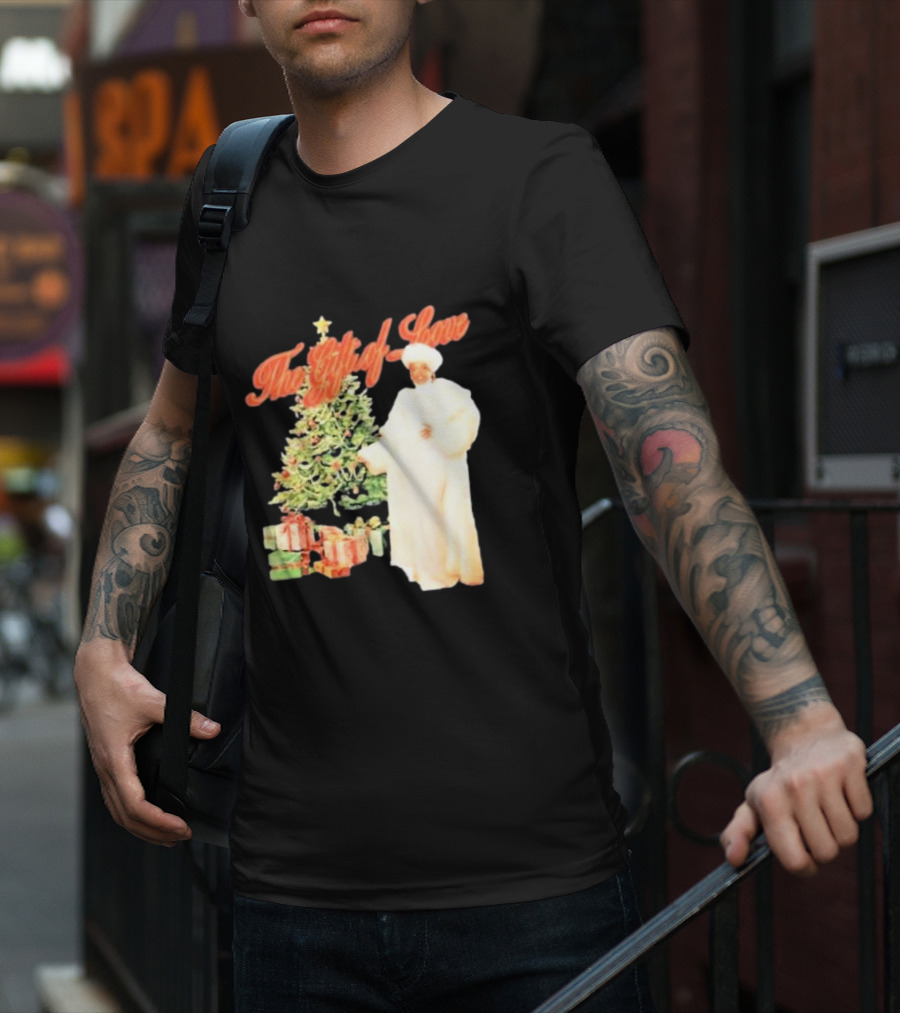 The Gift Of Love Christmas Tree Retro Style Jennifer Hudson T-Shirt