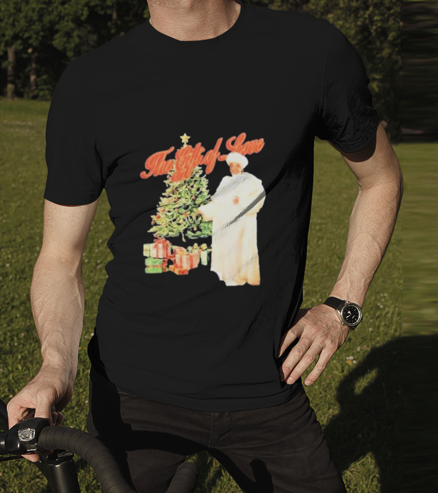 The Gift Of Love Christmas Tree Retro Style Jennifer Hudson T-Shirt