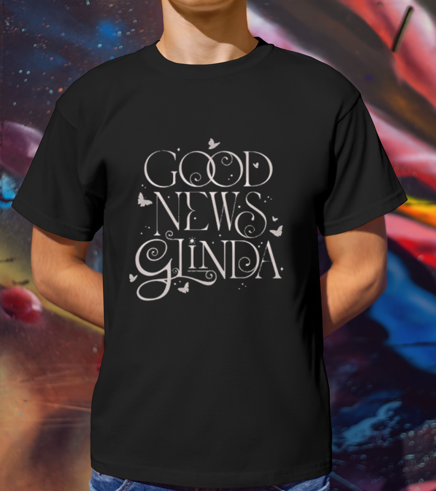 Wicked Good News Glinda Comfort Colors Butterflies T-Shirt