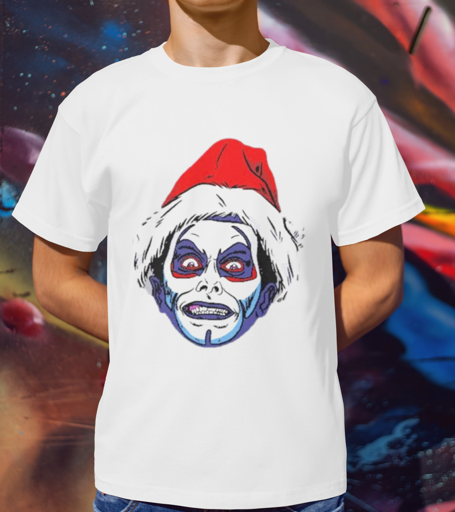 Danhausen Christmashausen Santa Face T-Shirt