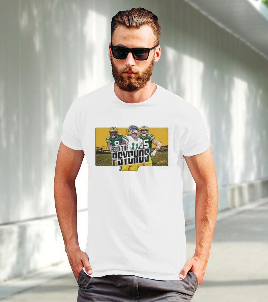 Feed The Psychos Packers Football Trio T-Shirt