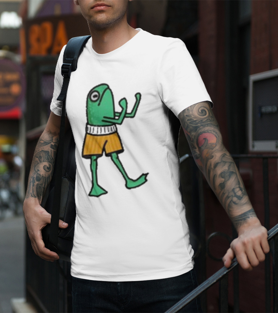 K45ink Frog Boxer Fighter In Shorts T-Shirt