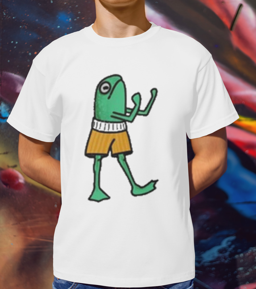 K45ink Frog Boxer Fighter In Shorts T-Shirt