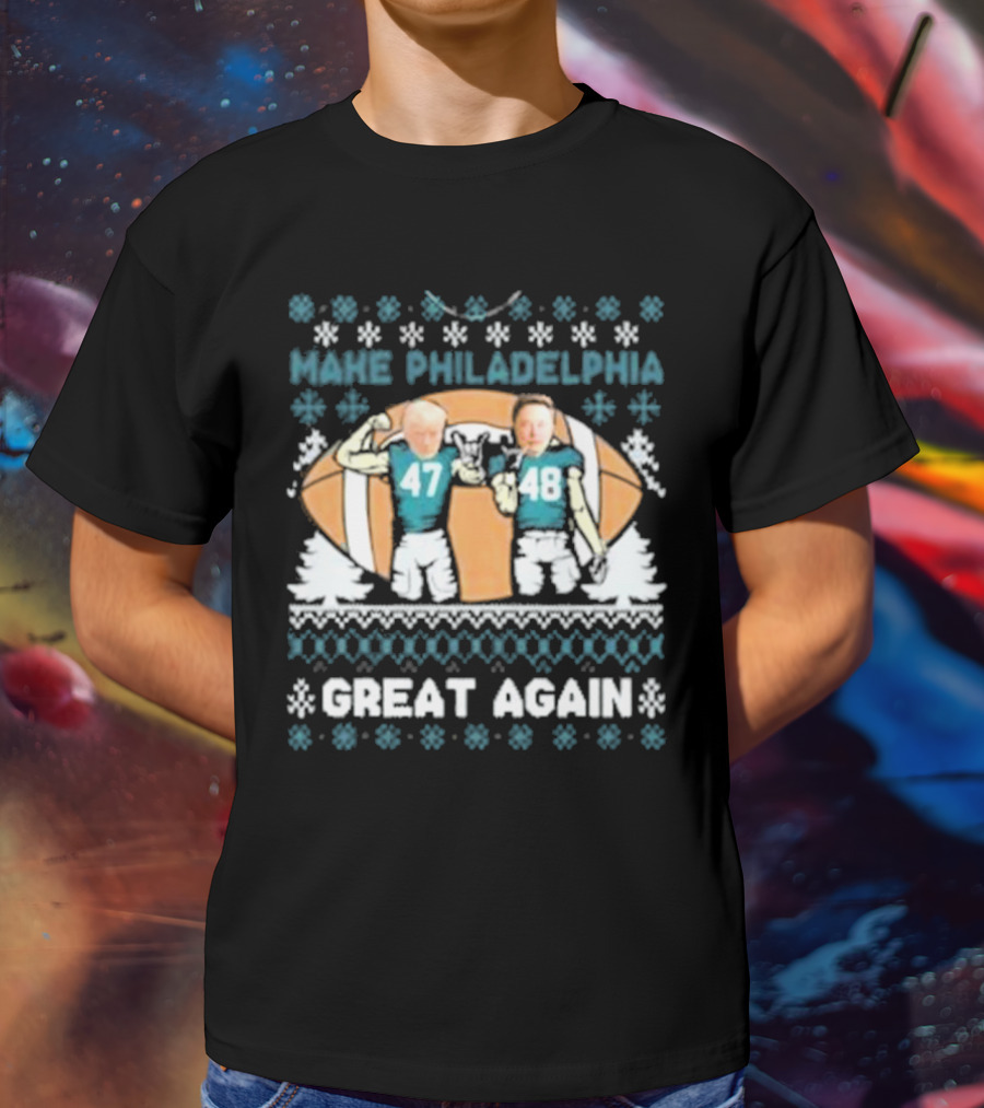 Make Philadelphia Great Again Football Snowflakes T-Shirt