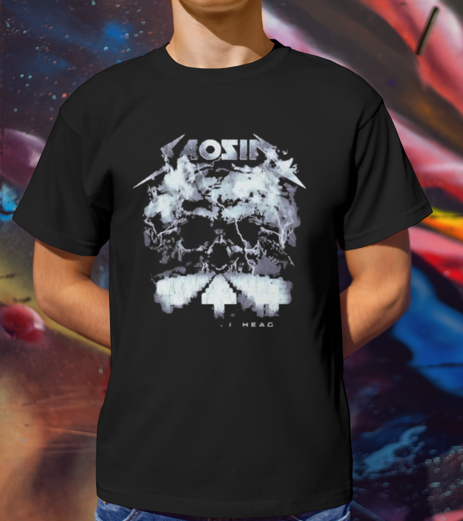 Saosin Bury Your Head Skull And Clouds T-Shirt