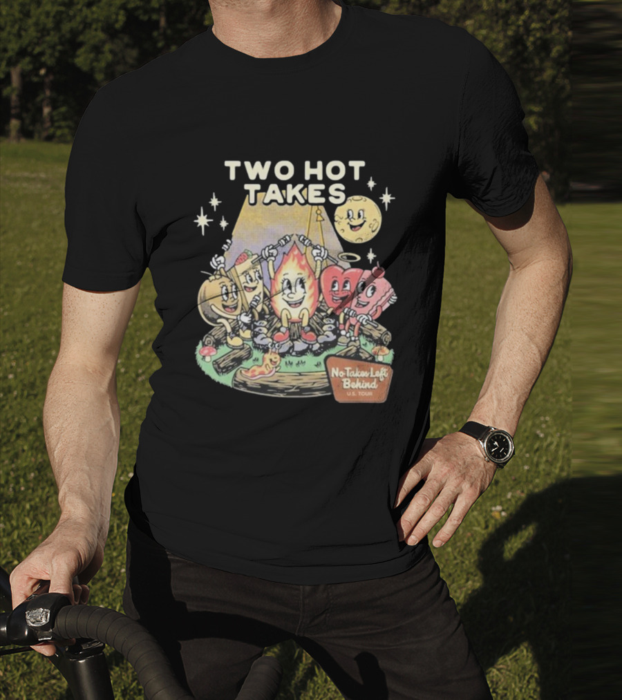 Two Hot Takes Campfire Characters No Takes Left Behind U.S. Tour T-Shirt