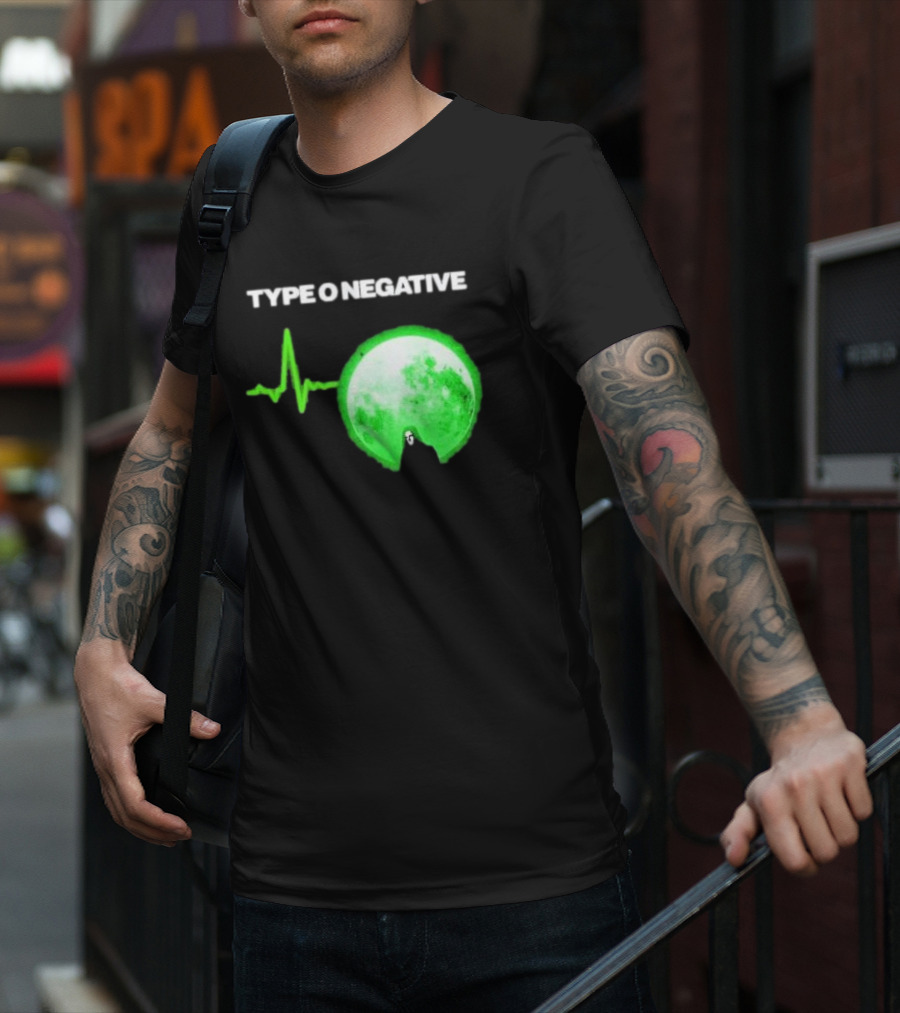 TYPE O NEGATIVE Green Moon Heartbeat T-Shirt
