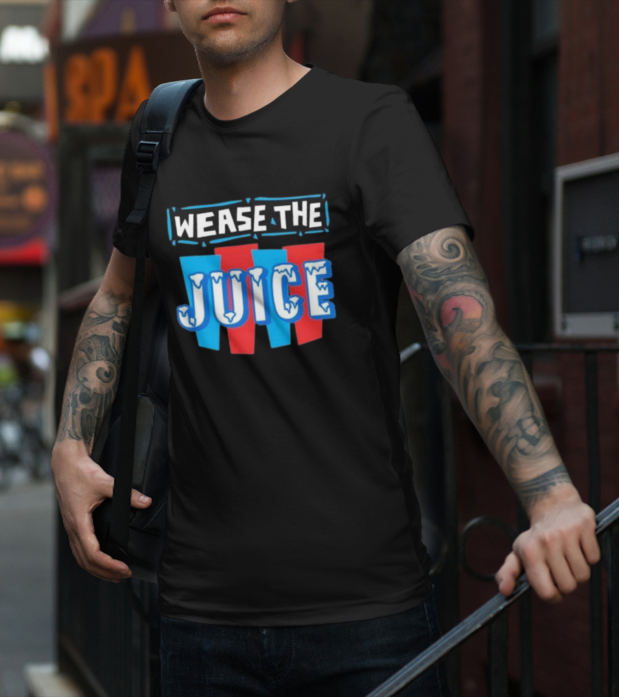 Wease The Juice 90s Style Retro Text T-Shirt