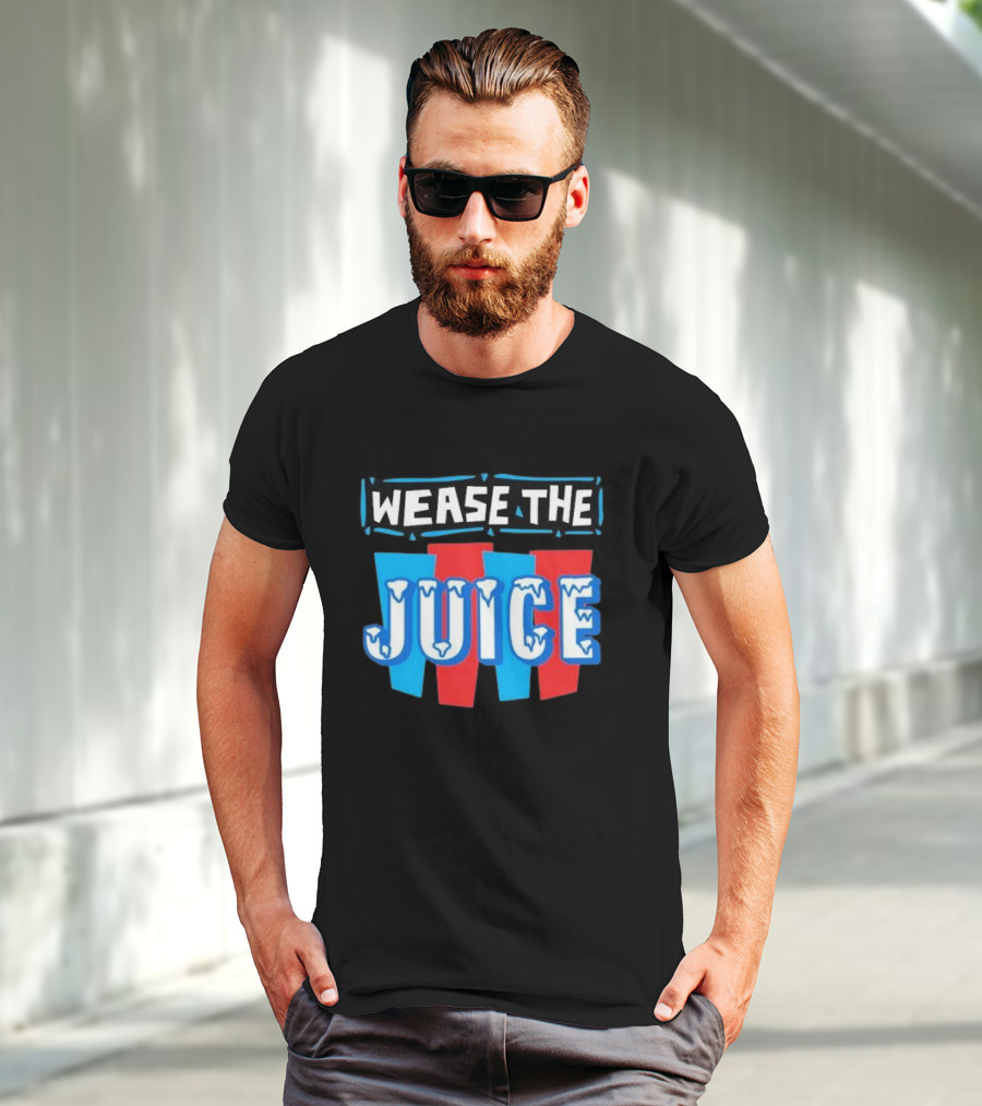 Wease The Juice 90s Style Retro Text T-Shirt