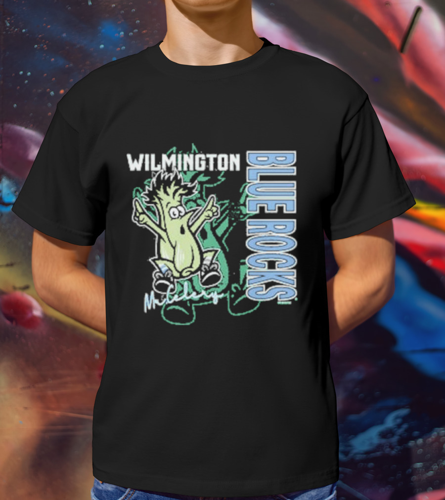 Wilmington Blue Rocks Mr. Celery Character T-Shirt