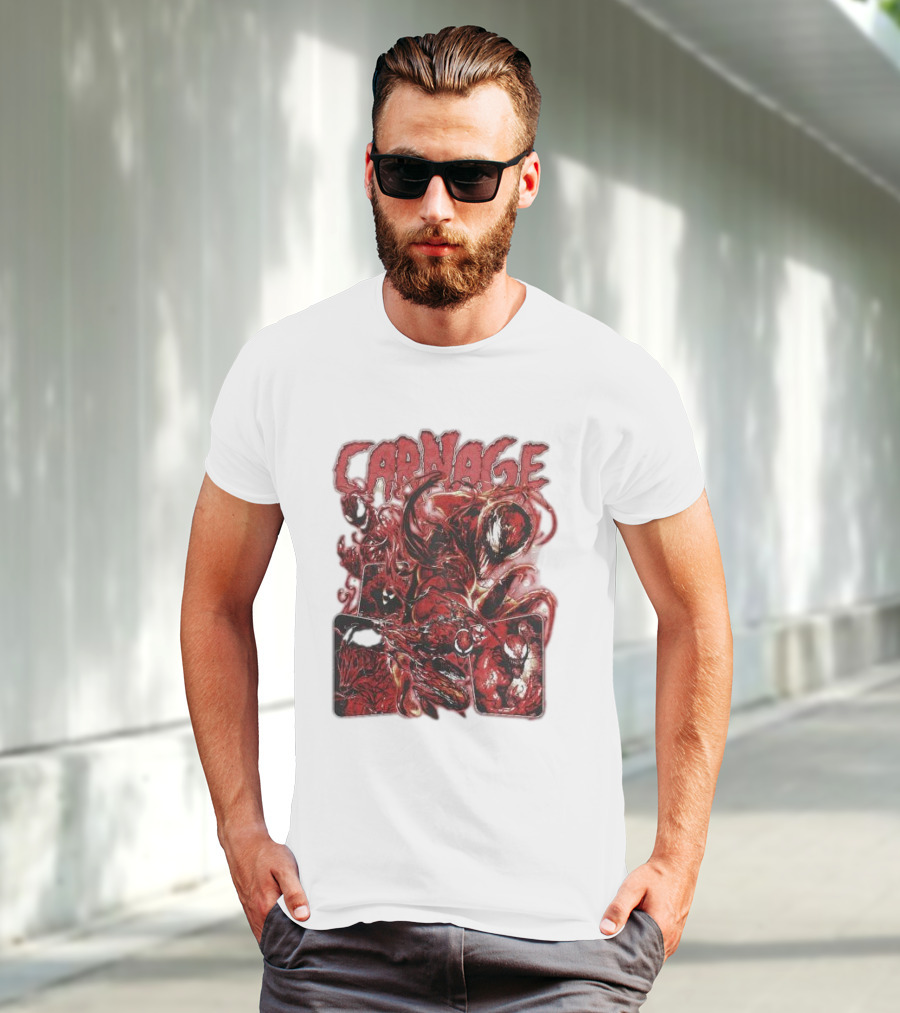 Carnage Supervillain Comic Panel T-Shirt