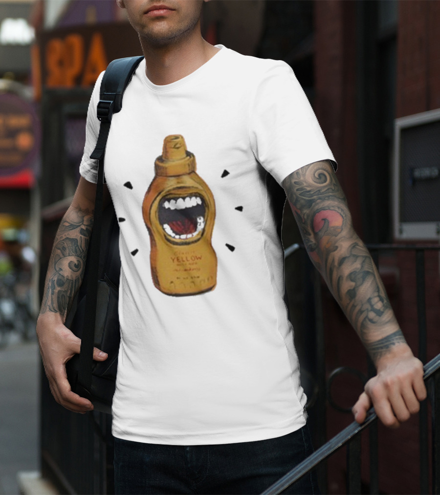 Mcfreakery Classic Yellow Mustard Bottle With Mouth T-Shirt