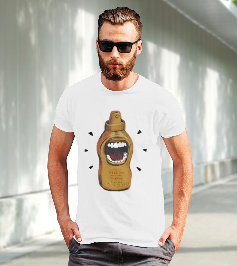 Mcfreakery Classic Yellow Mustard Bottle With Mouth T-Shirt