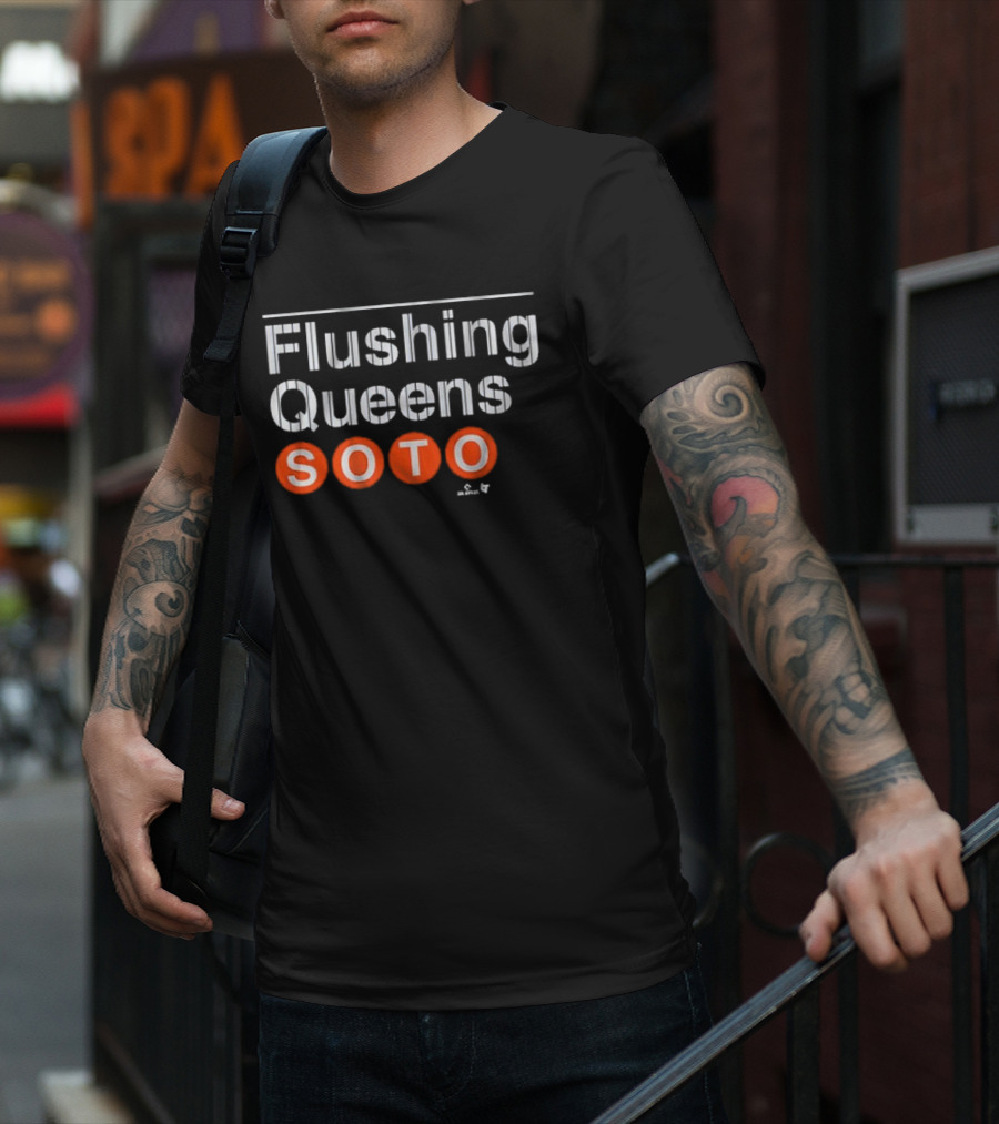 Flushing Queens Soto Subway Platform Sign T-Shirt